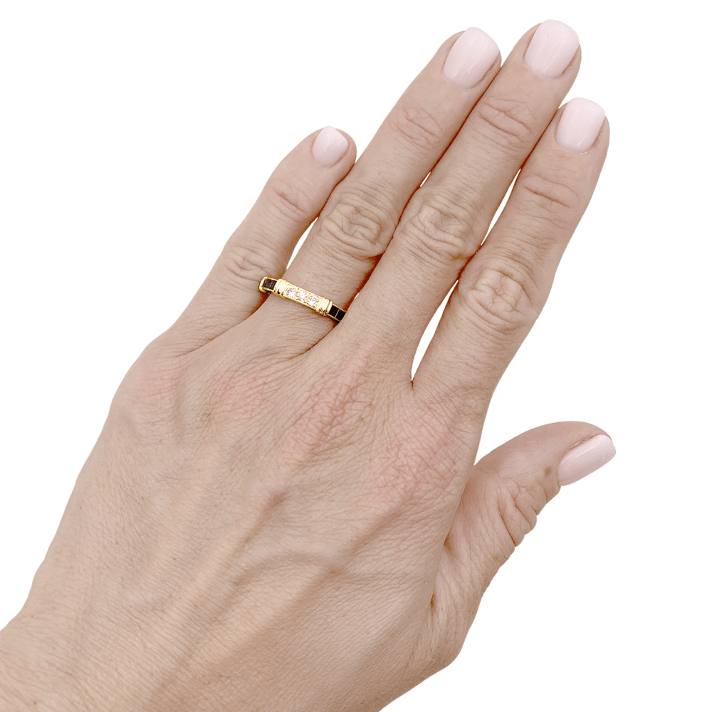 Bague Cartier, "Psychée", or jaune, diamants, saphirs. 6