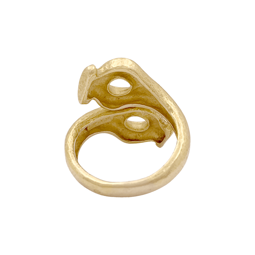 Bague Lalaounis, « Mesopotamia » en or jaune martelée. 3