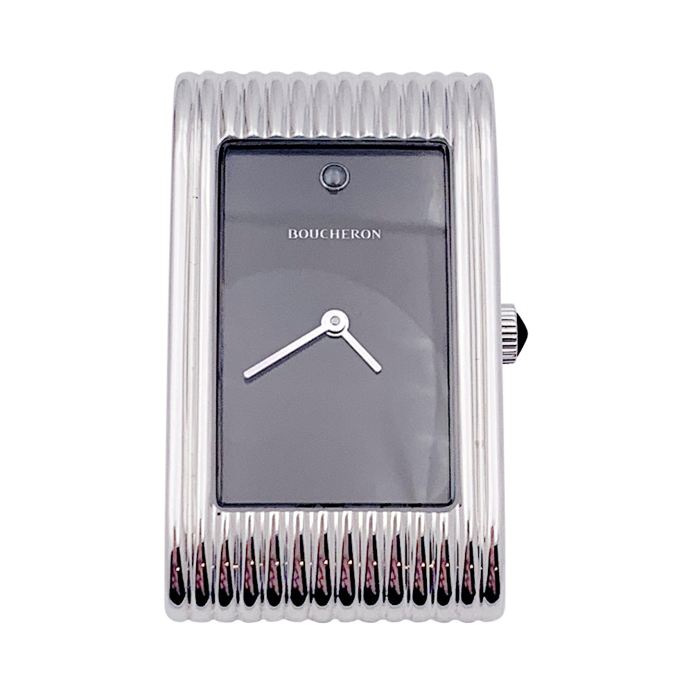 Montre Boucheron "Reflet Large" acier. 3
