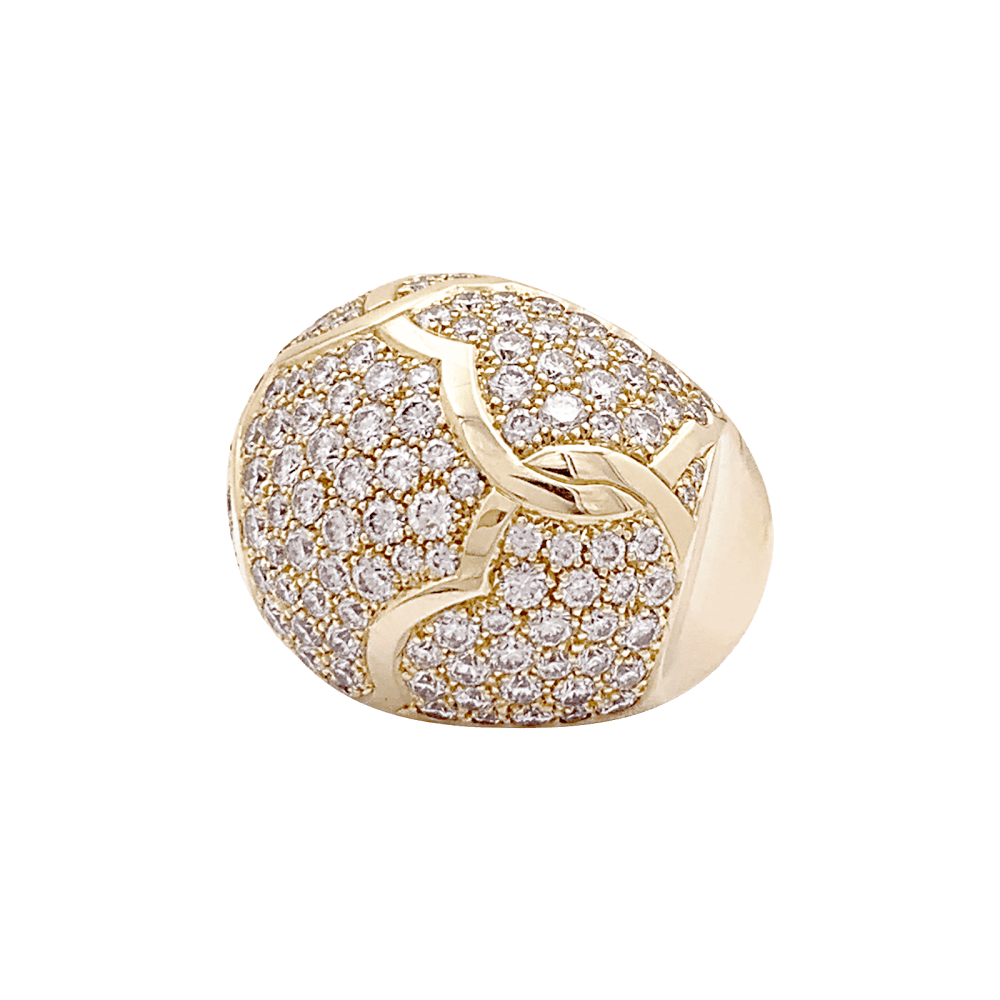 Bague Chanel, "Profil de Camelia" or jaune et diamants. 5