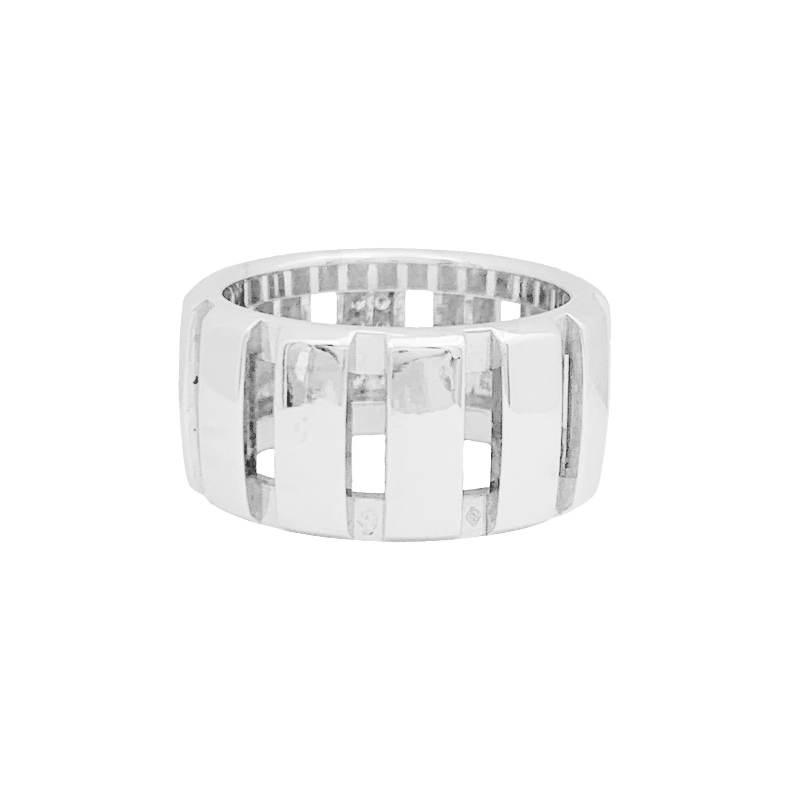 Bague Chaumet, "Class One", or blanc, diamants. 2