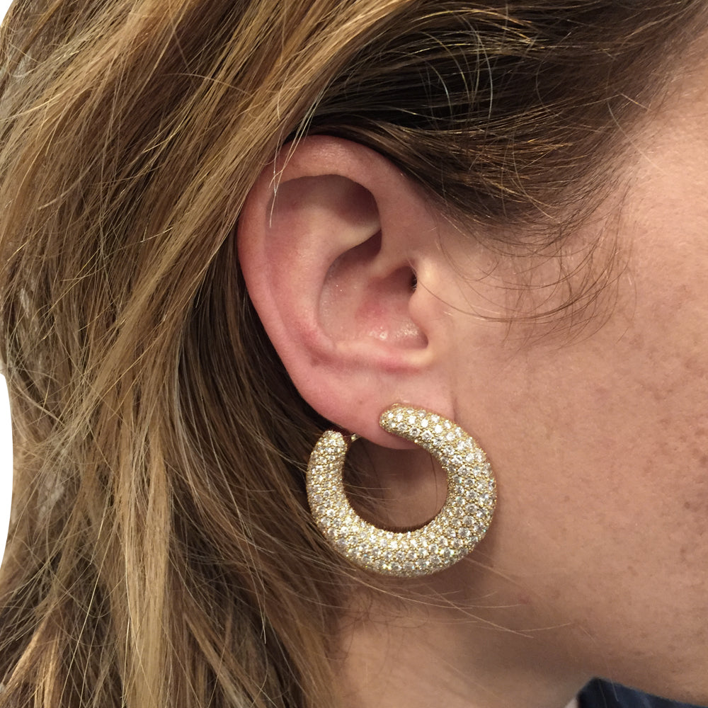 Boucles d'oreilles Cartier en or jaune, diamants. 5