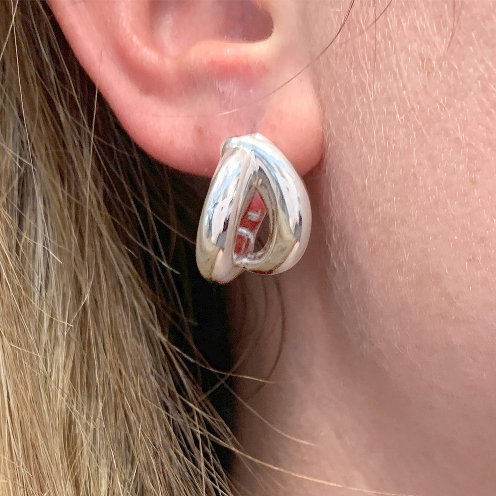 Boucles d'oreilles Mauboussin, "Twins", or blanc. 7