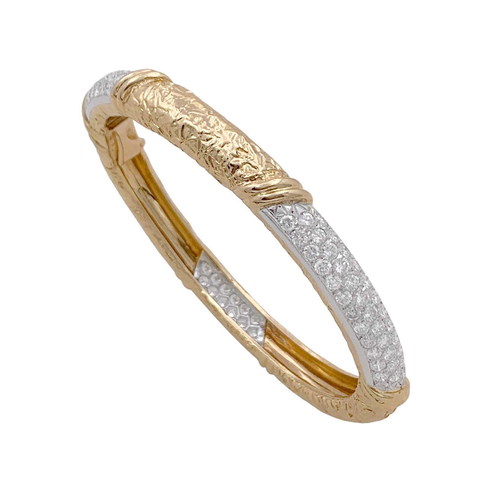 Bracelet jonc Van Cleef & Arpels, or jaune et diamants 5