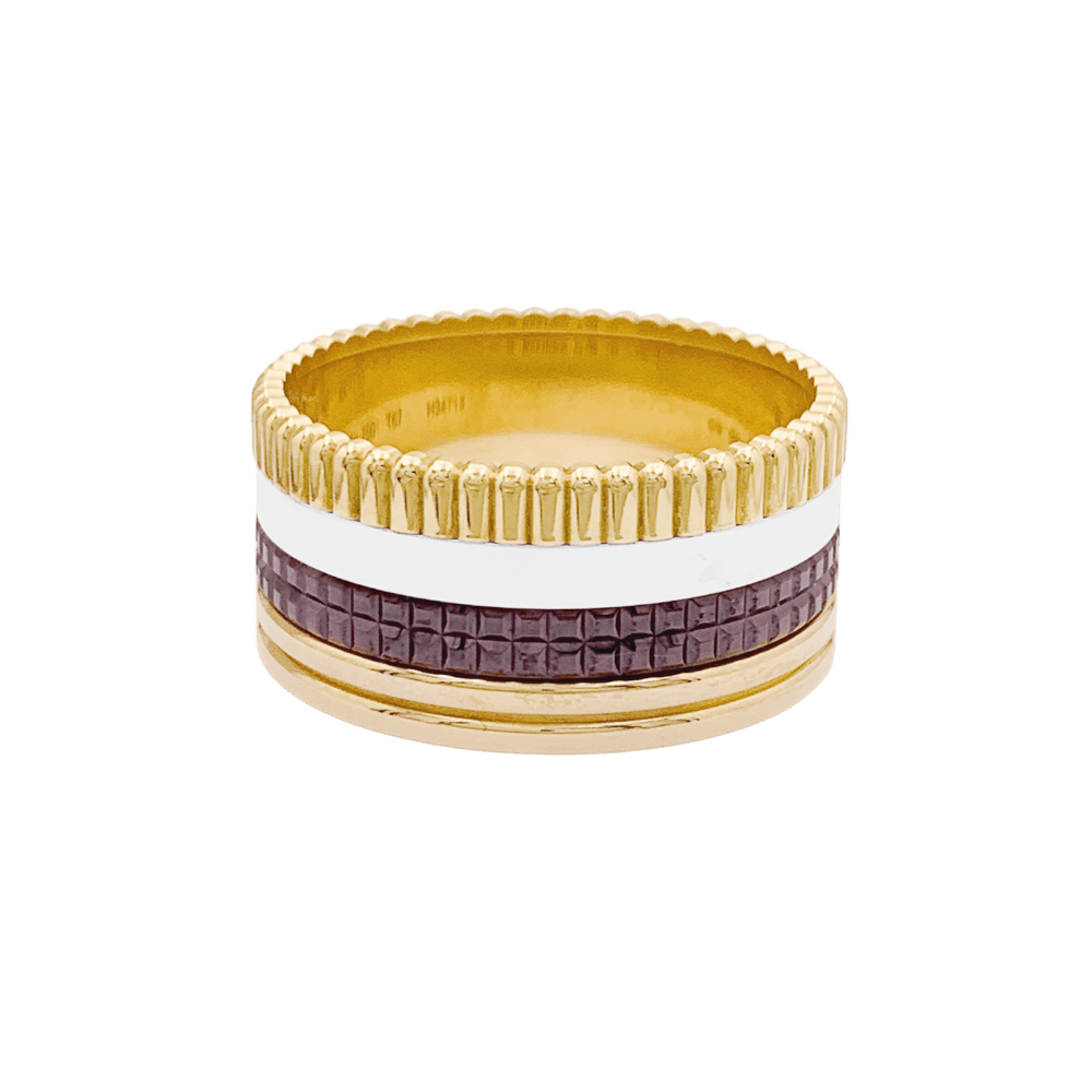 Bague Boucheron, "Quatre Classique Large", trois ors. 1