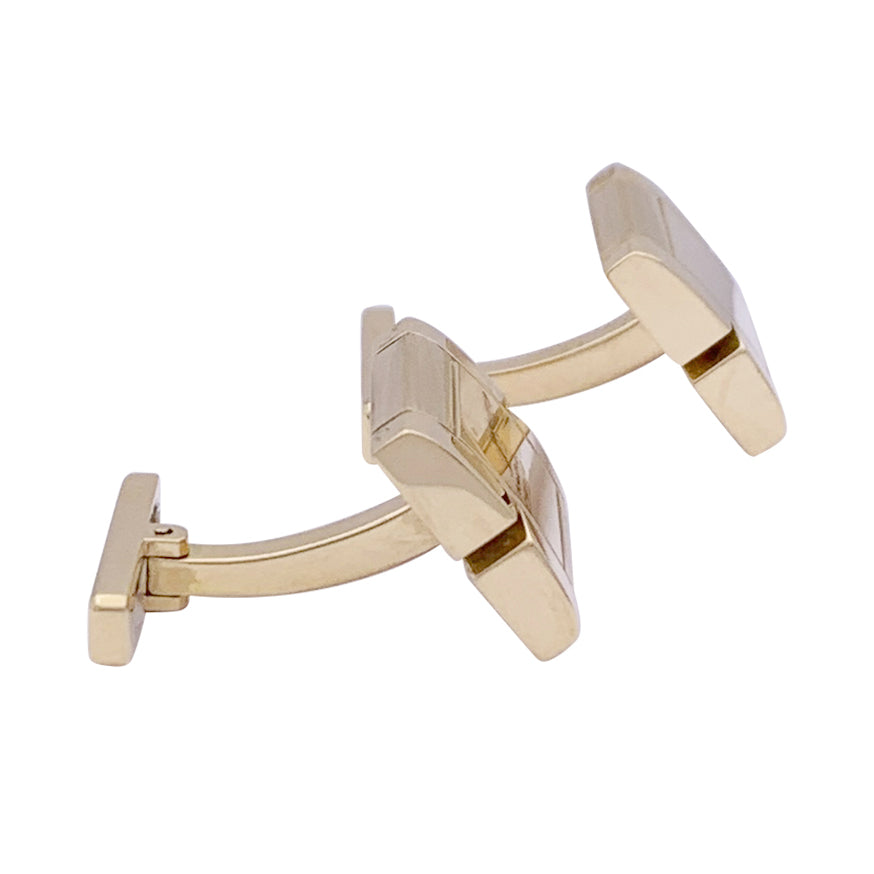 Boutons de manchette Cartier "Tank française", or jaune. 2
