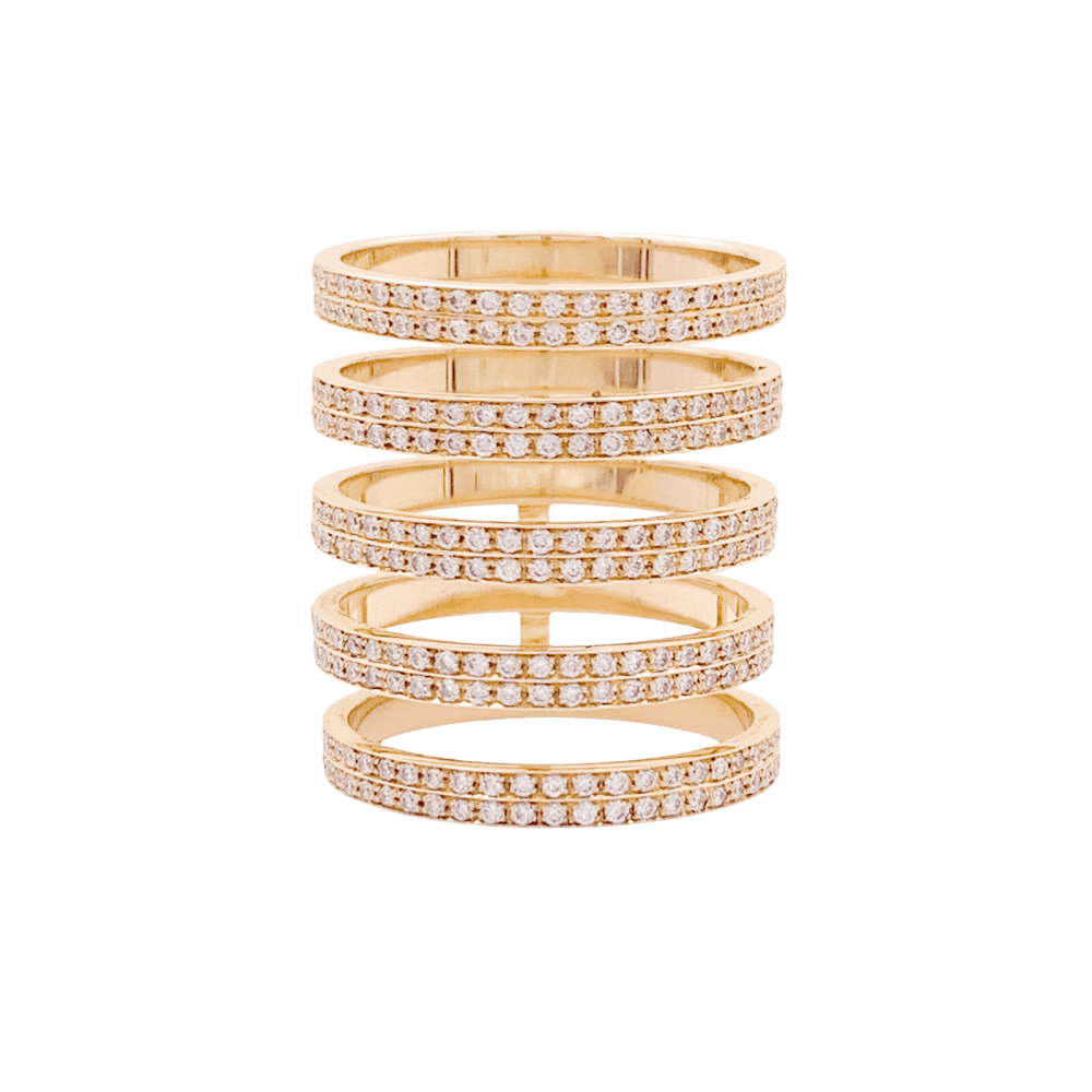 Bague Repossi, modèle "Berbère" en or rose et diamants.  1