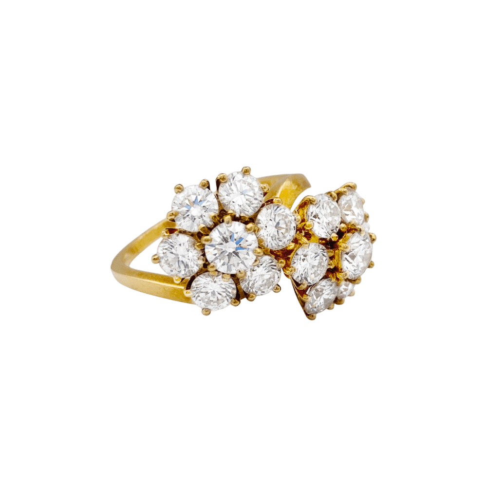 Bague Van Cleef & Arpels, “Fleurs”, or jaune, diamants.  3