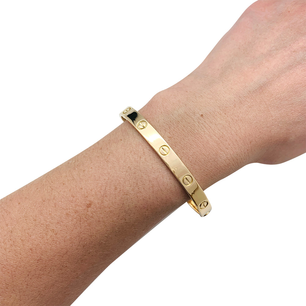 Bracelet Cartier "Love" or jaune. 1