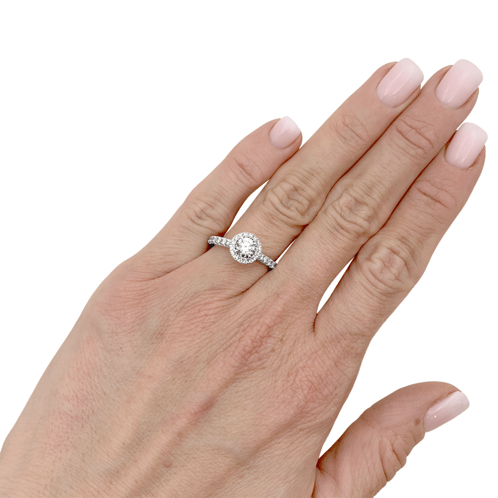 Bague Cartier, "Destinée", platine et diamants.  6