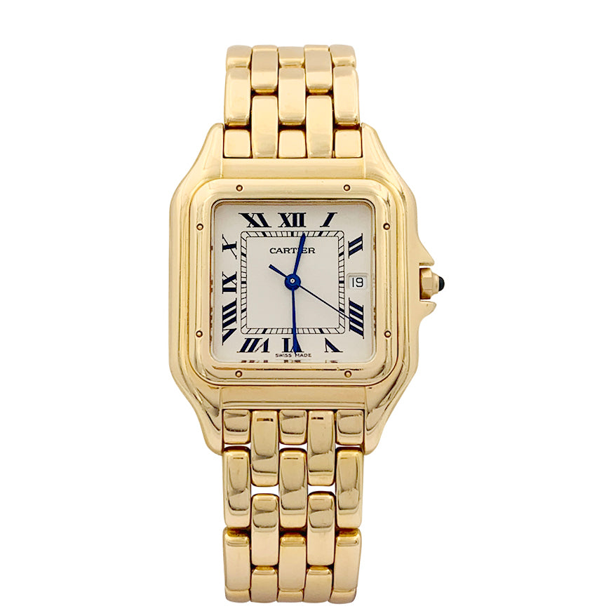Montre Cartier "Panthère" en or jaune sur or jaune. 1