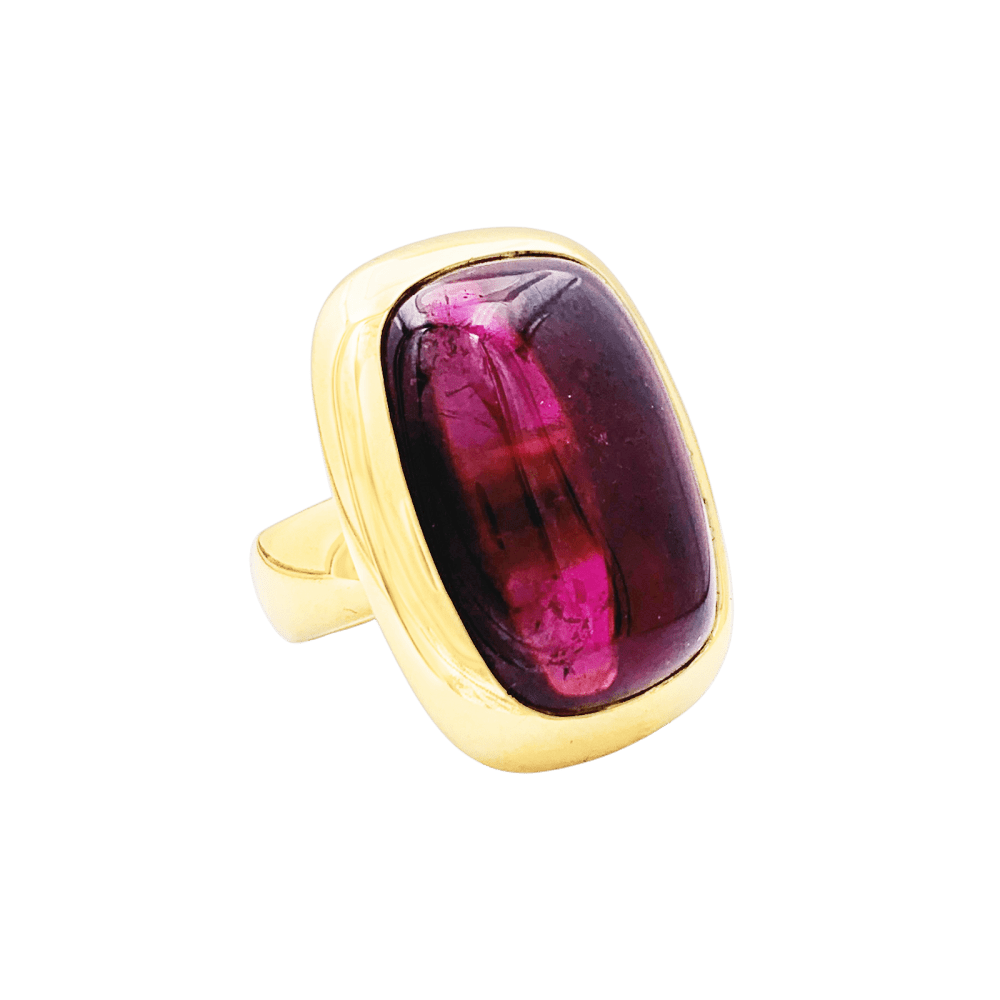 Bague Pomellato, "Cardinale", or jaune, tourmaline.  2