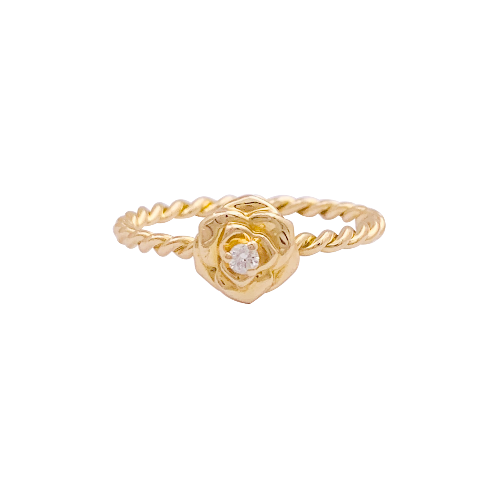 Bague Piaget, "Rose Piaget", or jaune, diamants. 1