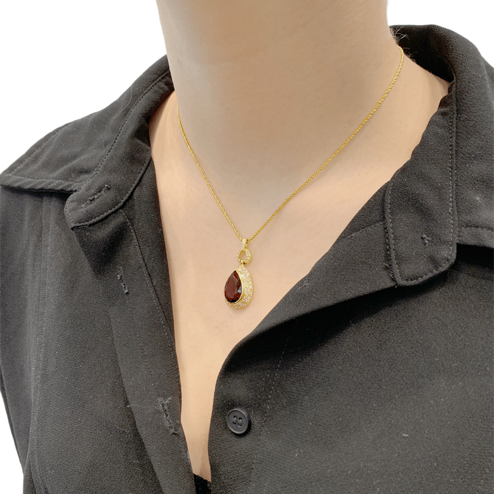 Collier H.Stern, or jaune, citrine et diamants.  7