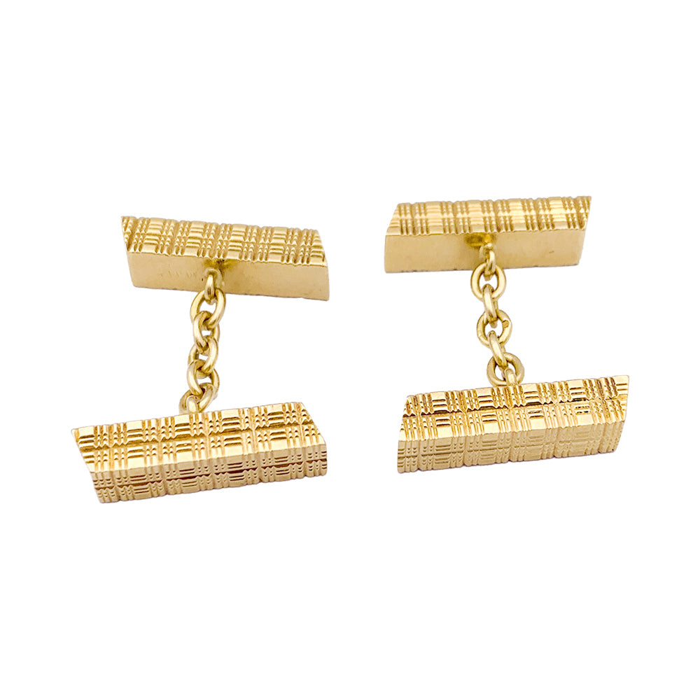 Boutons de manchette Hermès, or jaune. 3