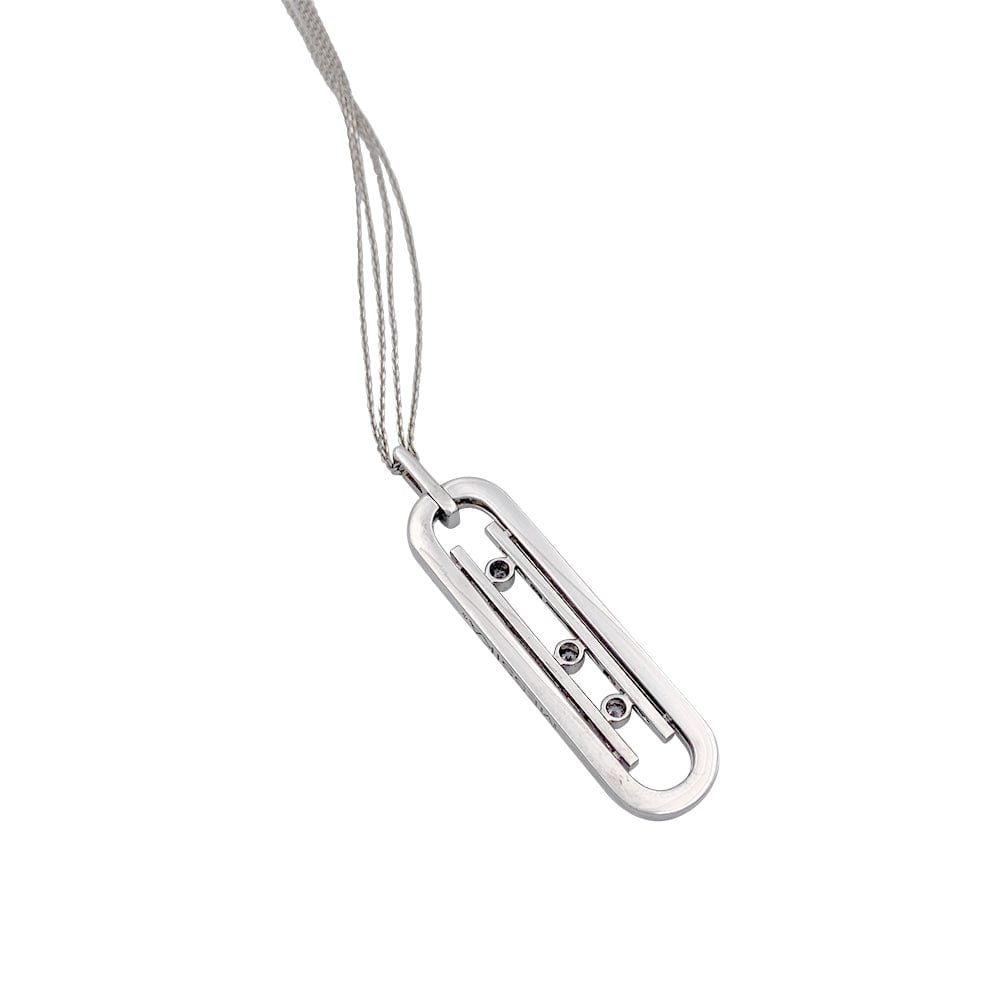 Sautoir Messika, “Move 10th anniversary”, or blanc, diamants. 5