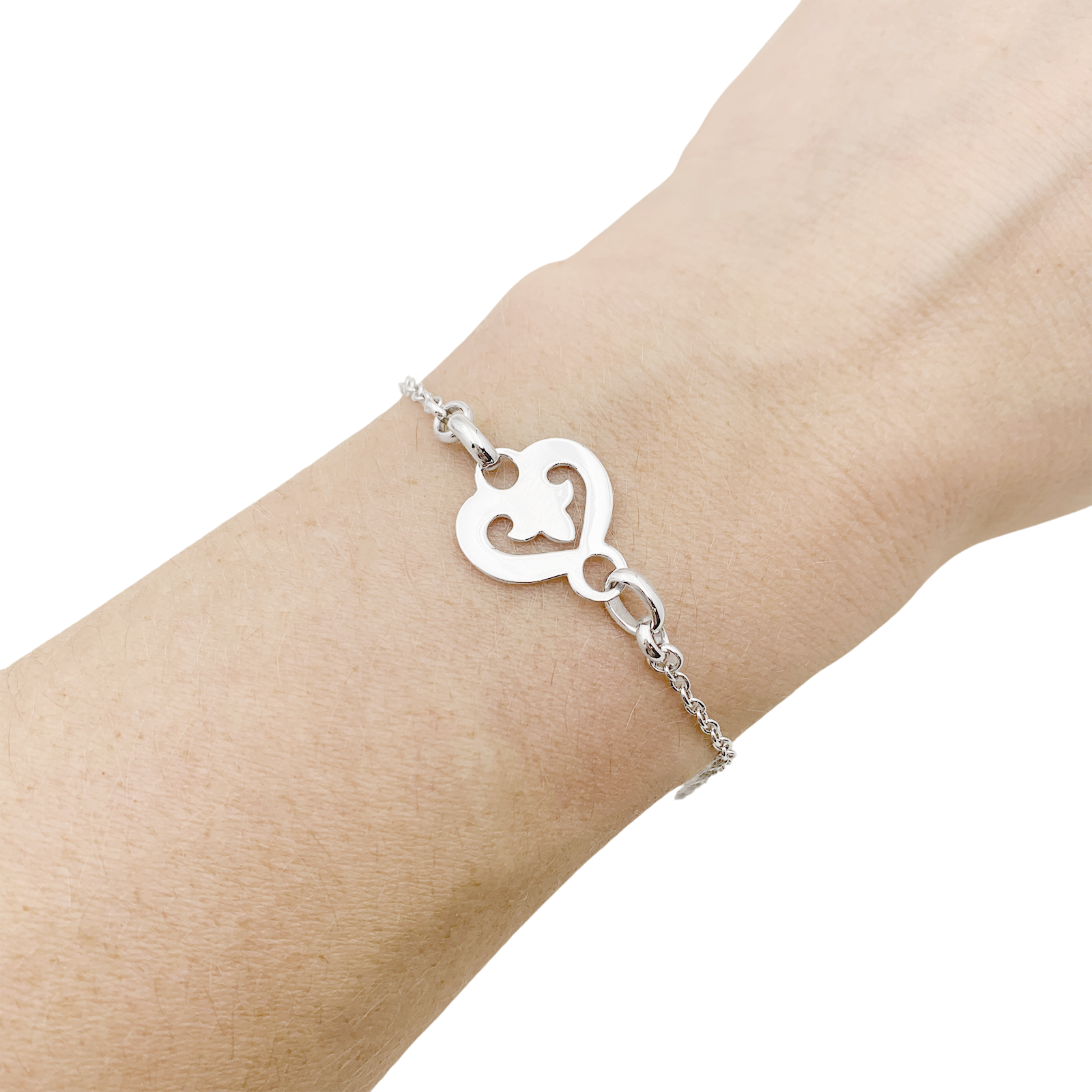 Bracelet O.J. Perrin, "Légendes", or blanc 2