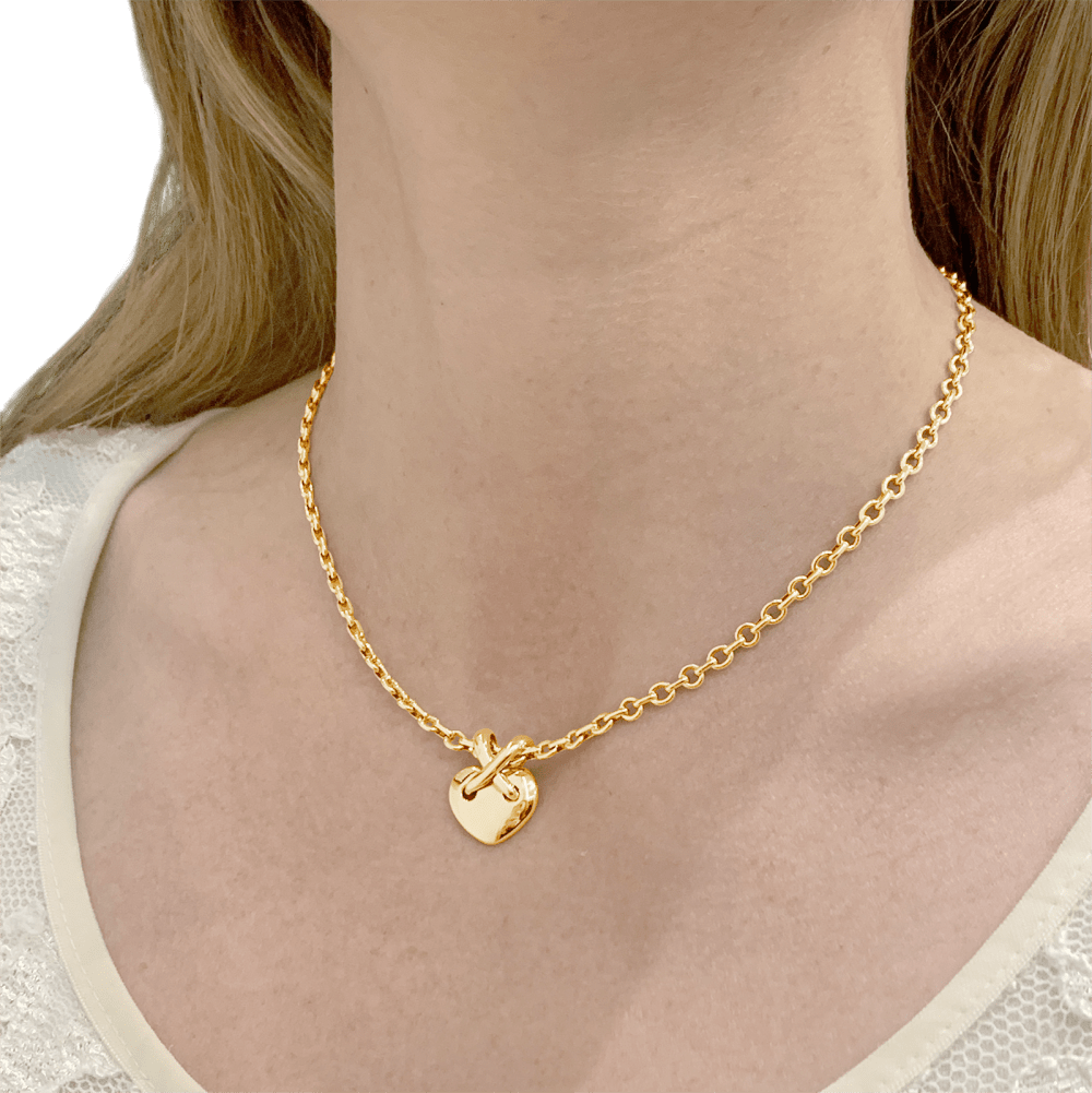 Collier Chaumet, "Coeur Liens", or jaune.  6
