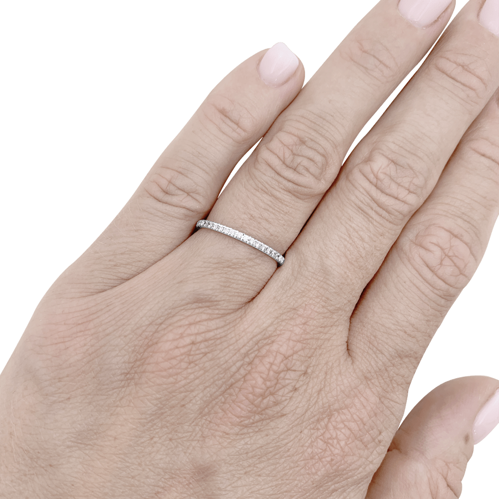 Bague Boucheron, « Epure », or blanc, diamants. 6