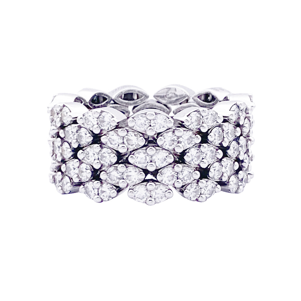 Bague Mauboussin "Je le veux" or blanc, diamants.