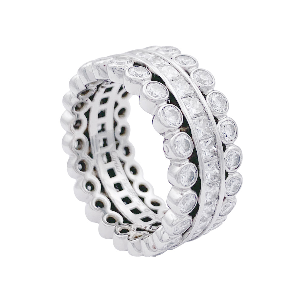 Bague Cartier, platine, diamants. 4