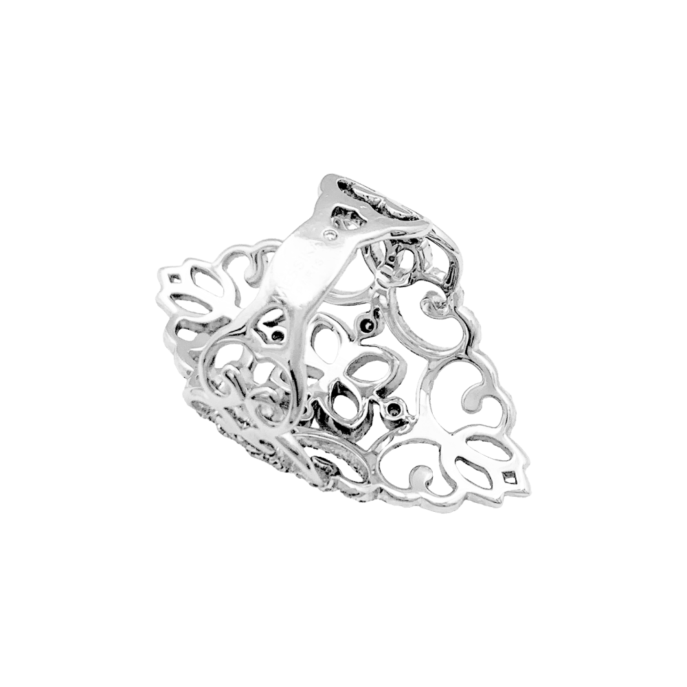 Bague Messika, "Eden", or blanc, diamants.  5