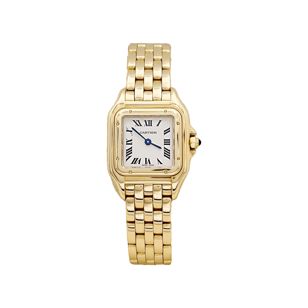 Montre Cartier, "Panthère", or jaune.  1