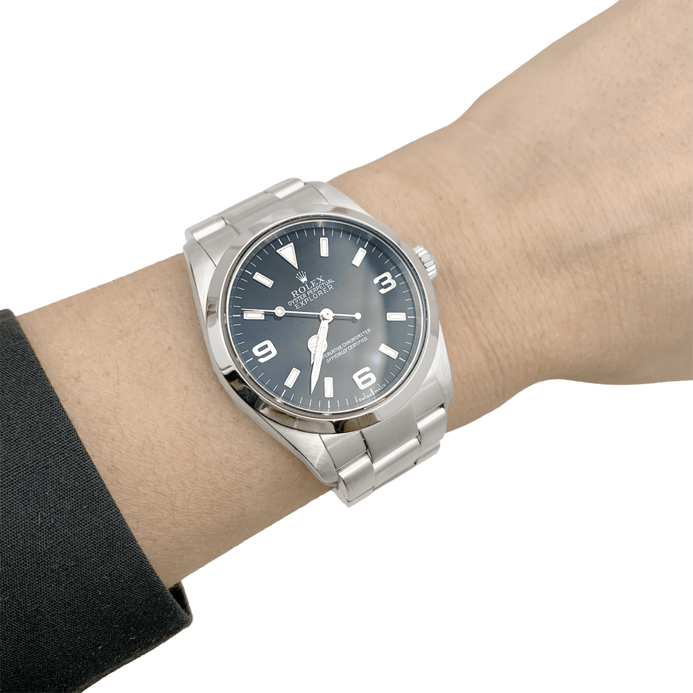 Montre Rolex "Oyster Perpetual Explorer", acier. 4