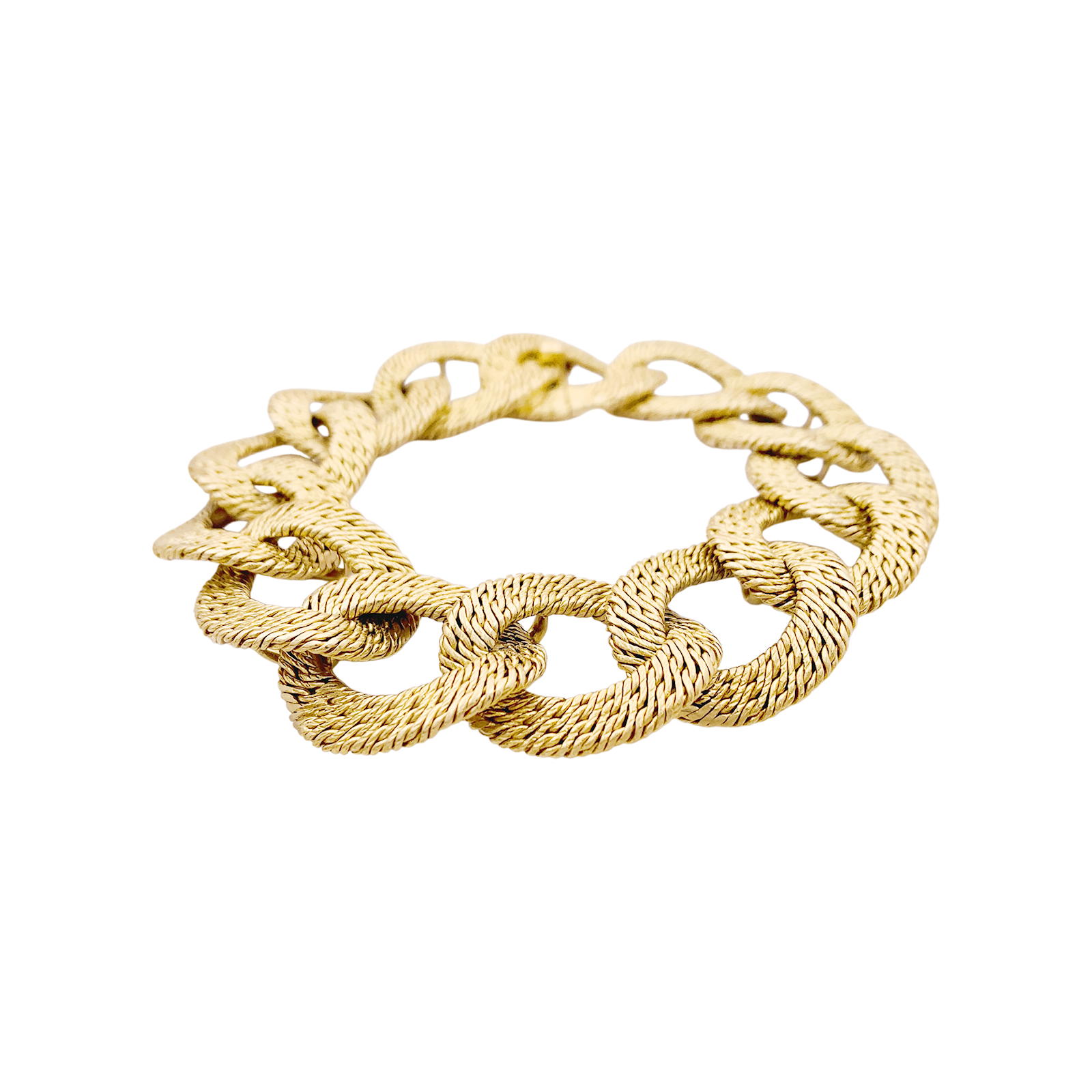 Bracelet Georges Lenfant, maillons "paillettes". 2