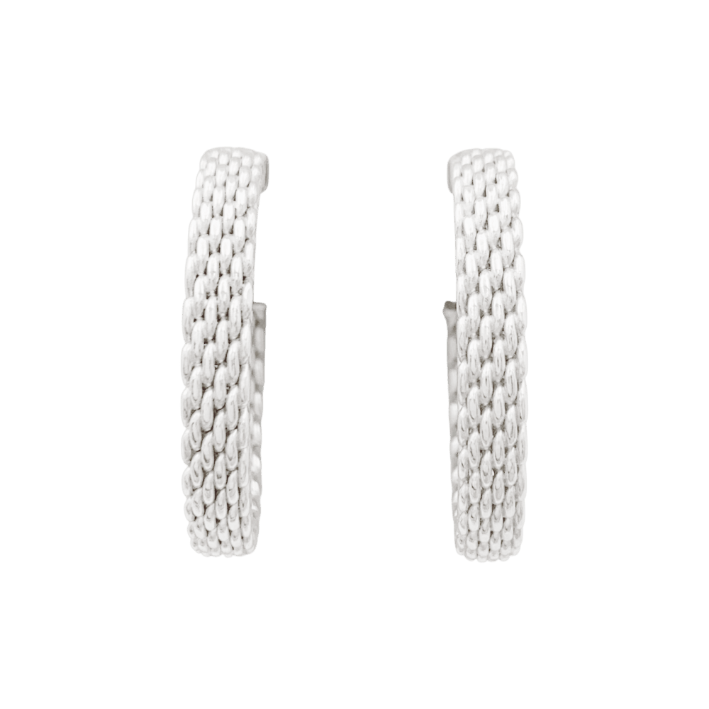 Créoles Tiffany & Co "Somerset" argent. 1