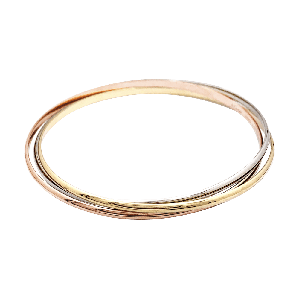 Bracelet Cartier, "Trinity", 3 ors, petit modèle.   2