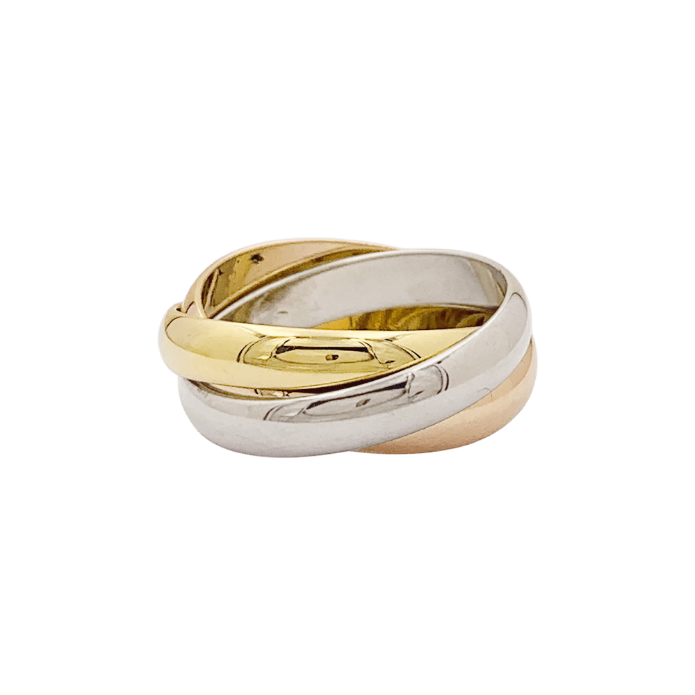 Bague Cartier, "Trinity", 3 tons d'or.  3