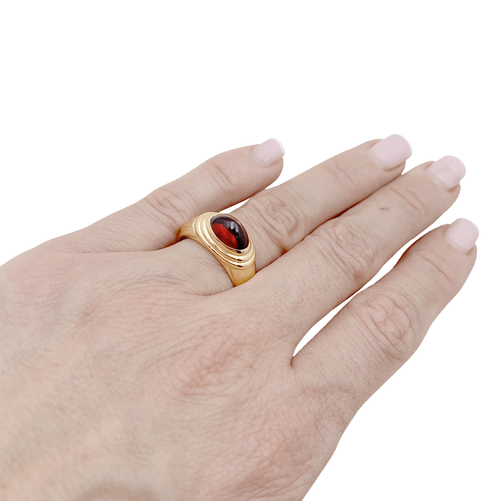 Bague Boucheron, "Jaïpur", or jaune, grenat.  5
