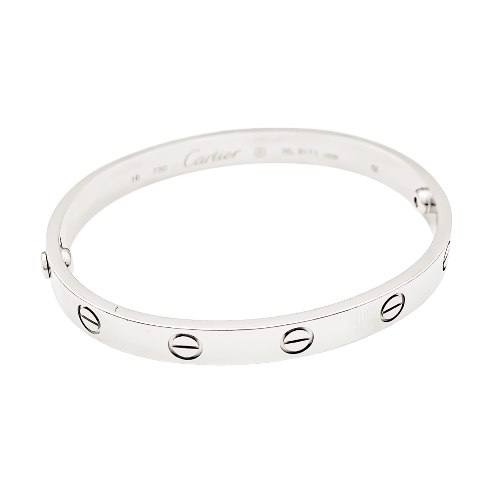 Bracelet Cartier, "Love" or blanc. 3