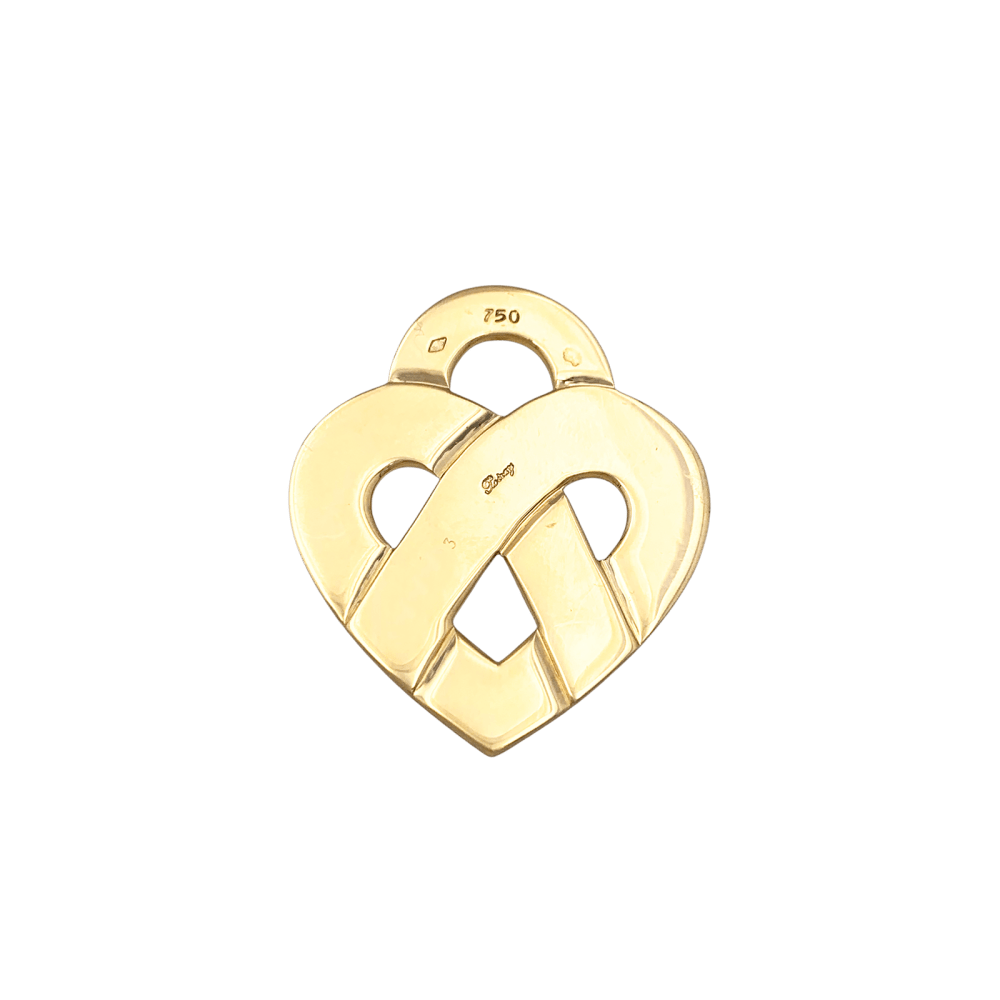 Pendentif Poiray, "Coeur Entrelacé", or jaune. 2
