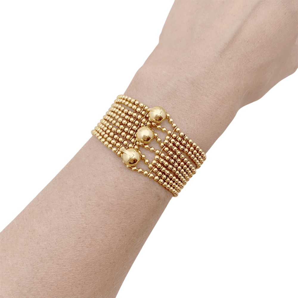 Bracelet Cartier modèle Draperie en or jaune. 6