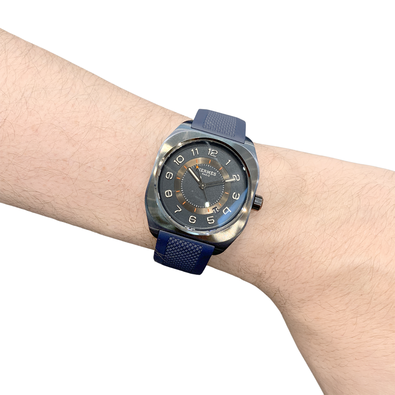 Montre Hermès, "H08", titane, caoutchouc. 6