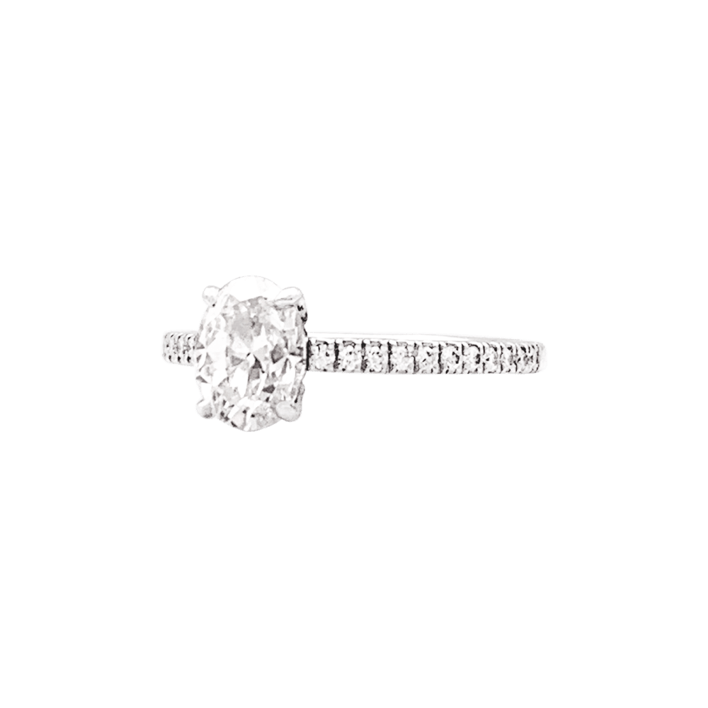 Bague diamant ovale, 1ct.  4