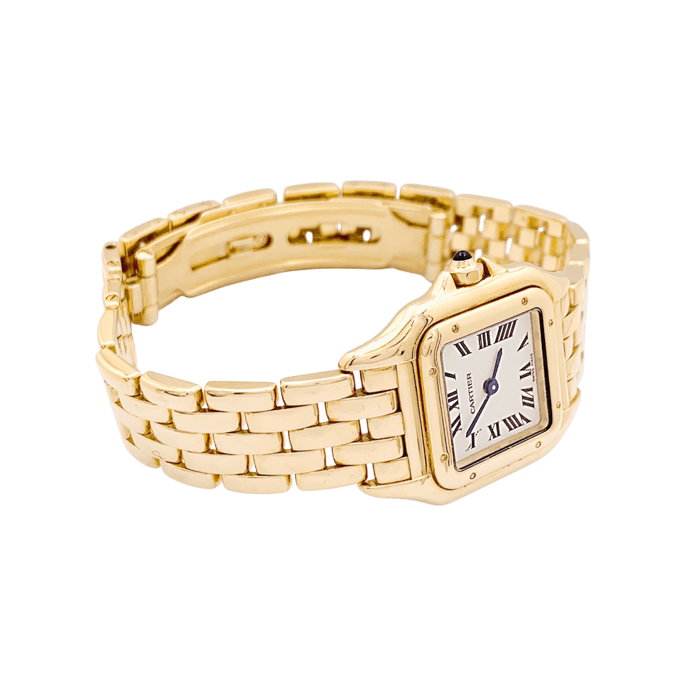 Montre Cartier, "Panthère", or jaune.  2