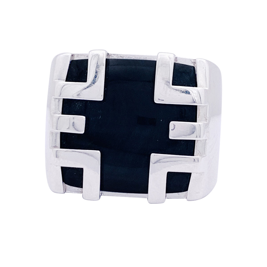 Bague Cartier, "Yijing", or blanc, oeil de faucon. 1