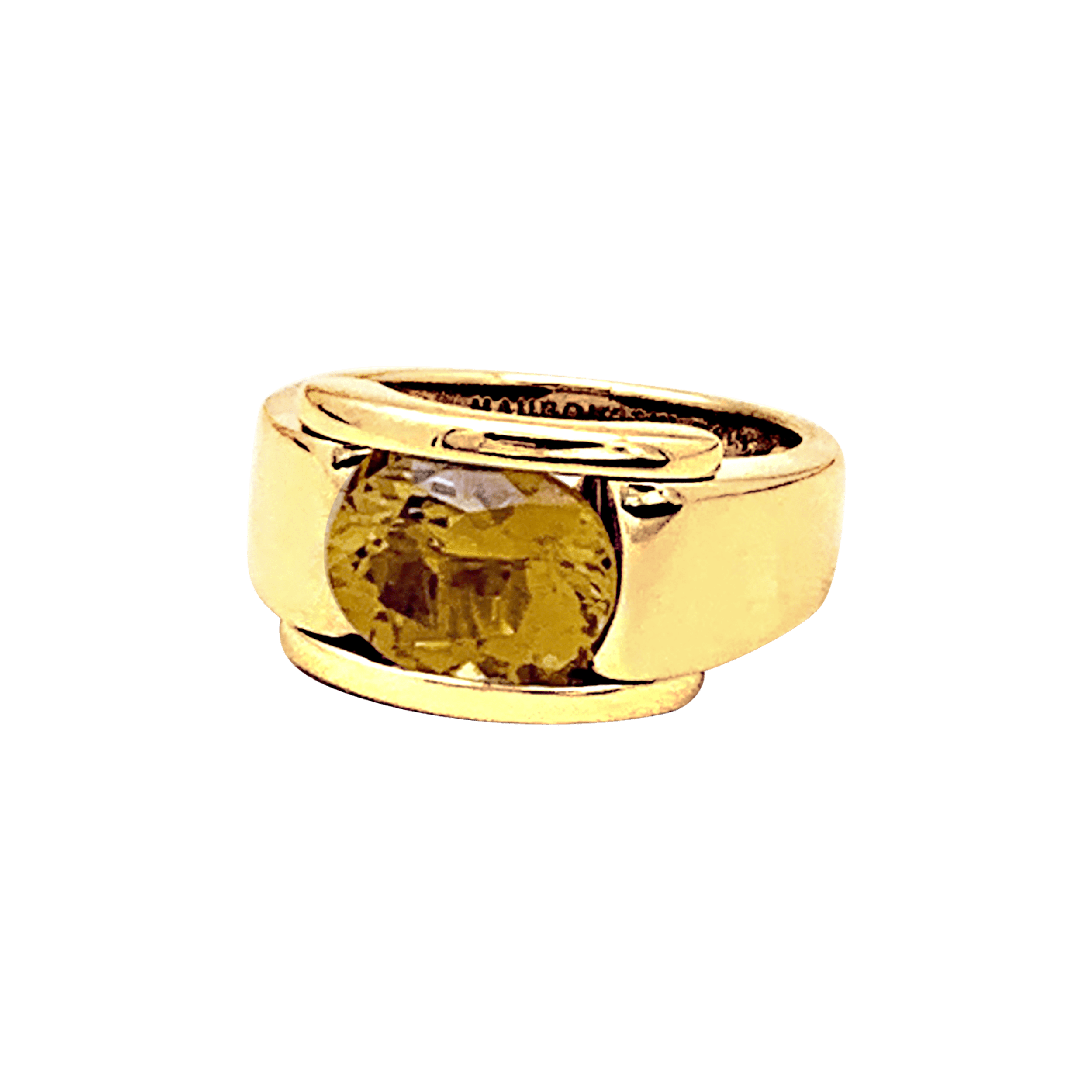 Bague Mauboussin, "Alessandra", or jaune et citrine.  3