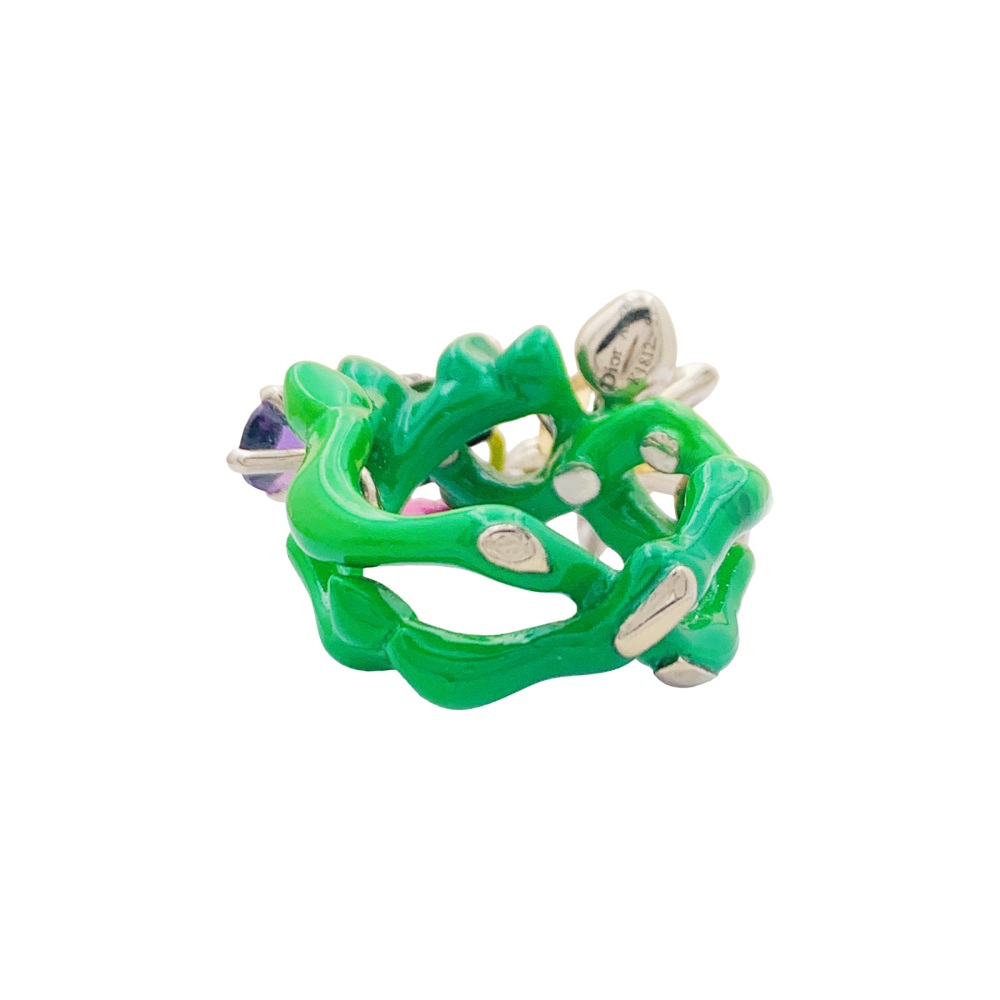 Bague Dior, "Milly Carnivora", laque, diamants, pierres de couleur. 3