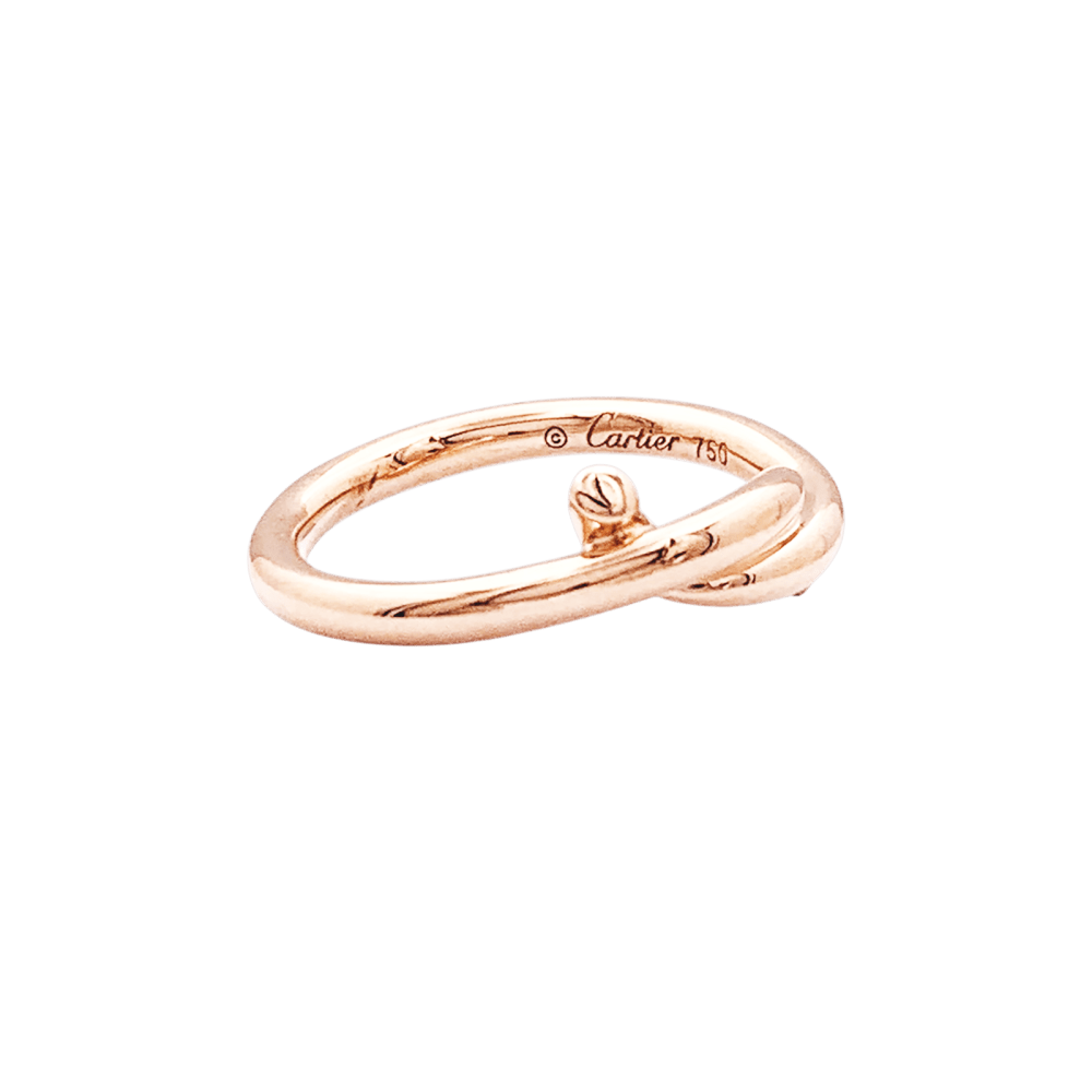 Bague Cartier, "Entrelacé", or rose.  2