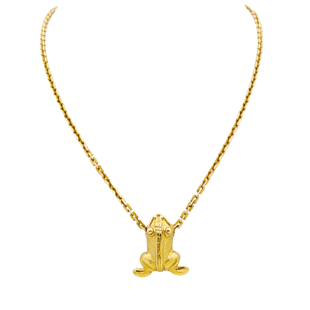Collier « Grenouille », or jaune.  1