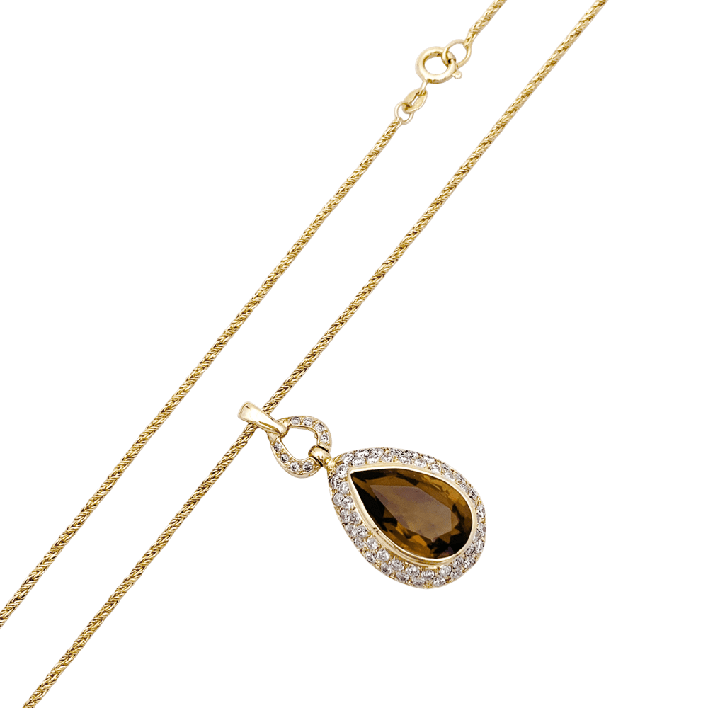 Collier H.Stern, or jaune, citrine et diamants.  4