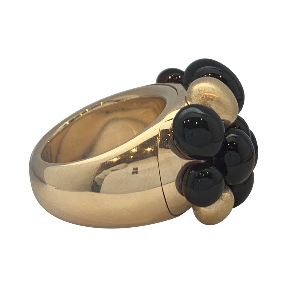 Bague Pomellato, "Mora", or jaune, grenats. 3