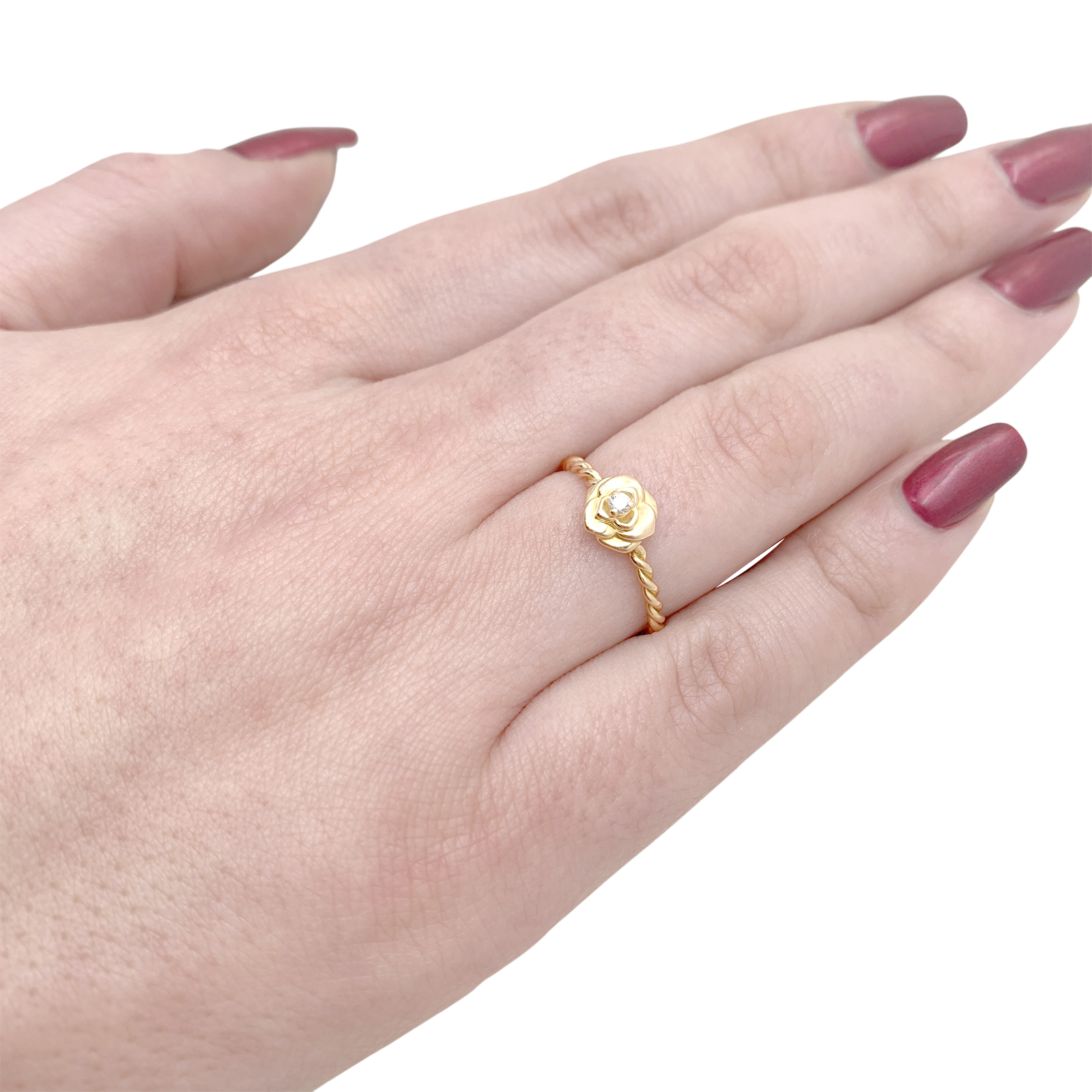 Bague Piaget, "Rose Piaget", or jaune, diamants. 5
