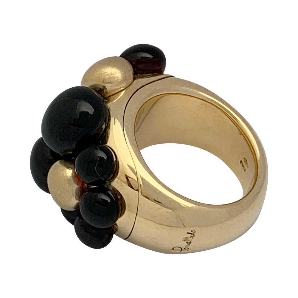 Bague Pomellato, "Mora", or jaune, grenats. 1