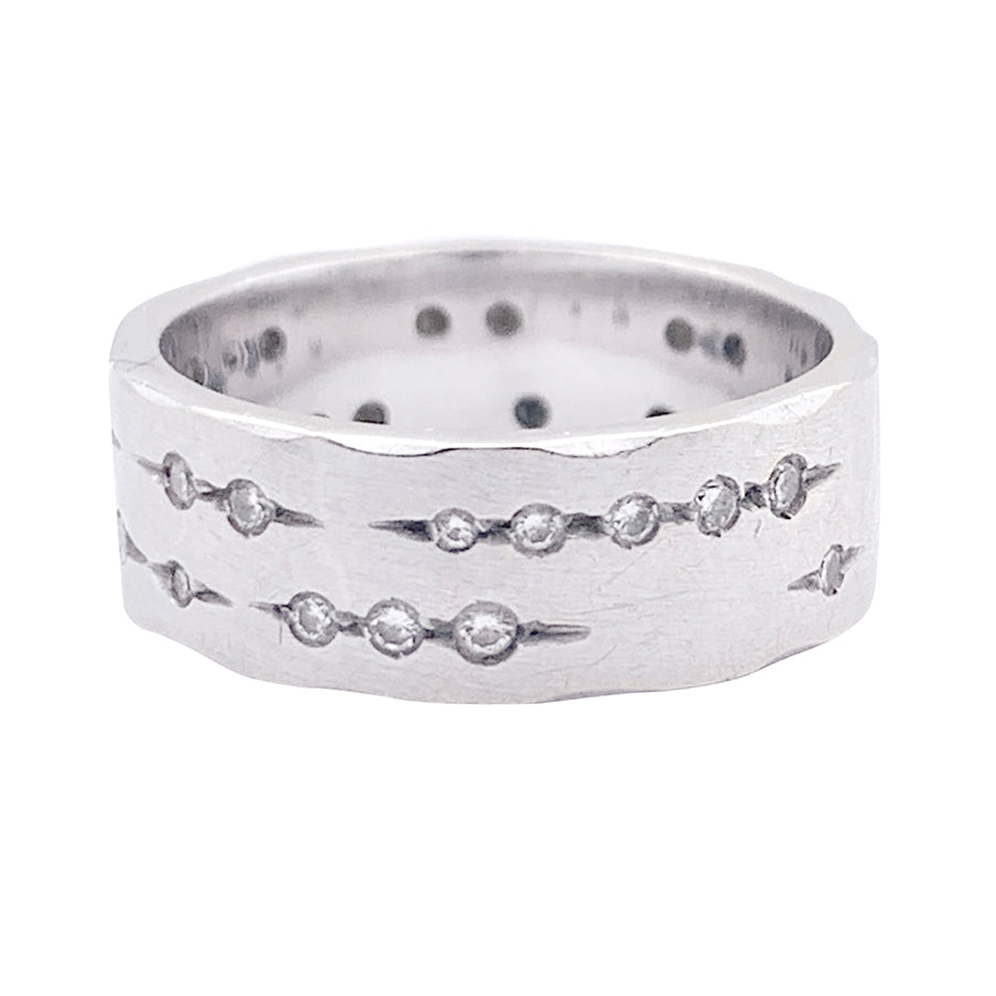 Bague H.Stern, "Code", or blanc, diamants. 1