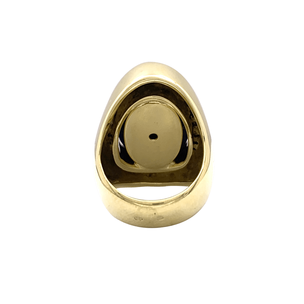 Bague Aldebert, or jaune lapis-lazuli et diamants.35055A 4